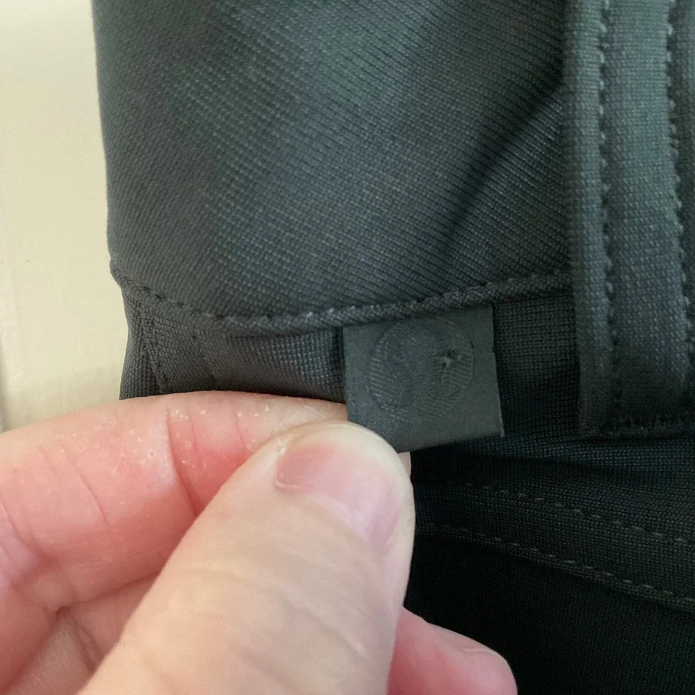 Men's Lululemon Slim Fit Dark Grey ABC Pants - Size 34 Business Casual